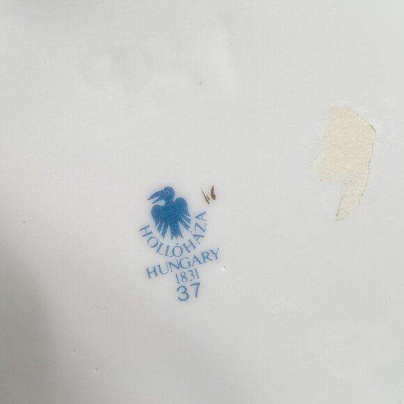 Set of 3 HUNGARIAN Hollohaza Fine Porcelain Candle Holders Pastel Candelabra - Picture 8 of 9